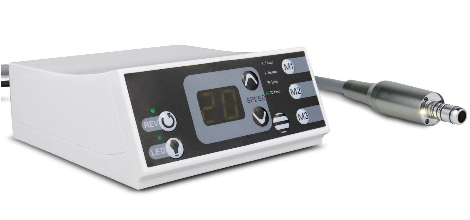 Moteur &eacute;lectrique portable dentaire WJ W90 de type E avec lumi&egrave;re LED